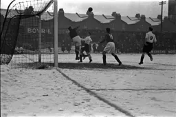 Pressure on the Argyle goalkeeper
