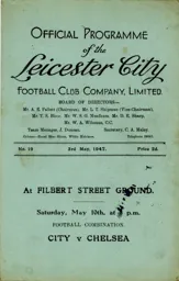 Programme: Leicester City vs Luton Town FC (3rd May 1947)