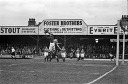 The Avenue goalkeeper holds on to the ball this time