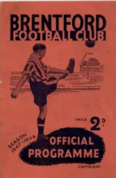 Programme: Brentford vs Luton Town FC (27th Aug 1947)
