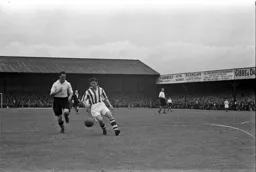 Allen Driver pressurises an Albion defender