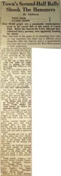 Match Report: West Ham United vs Luton Town FC (15th Nov 1947)