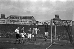 The Coventry goalkeeper in action