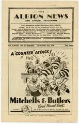 Programme: West Bromwich Albion vs Luton Town FC (31st Jan 1948)