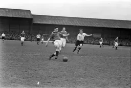 Sid Ottewell gets ready to intercept a back pass