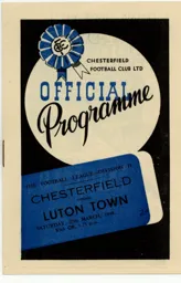 Programme: Chesterfield vs Luton Town FC (27th Mar 1948)
