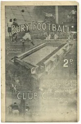 Programme: Bury vs Luton Town FC (10th Apr 1948)