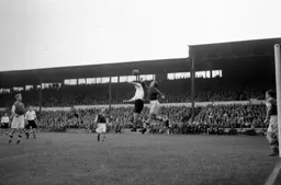 The Cardiff goalkeeper clears the danger