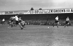 Peter Small through on goal