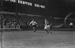 Bobby Brennan seems to have the beating of the Leicester defenders