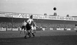 Les Hall clears the danger