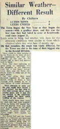 Match Report: Luton Town FC vs Leeds United (1st Jan 1949)