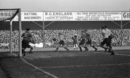 Bobby Brennan nets one of his hat-trick goals