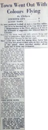 Match Report: Leicester City vs Luton Town FC (19th Feb 1949)