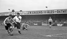 Jim Mulvaney wins the ball