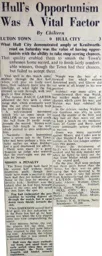 Match Report: Luton Town FC vs Hull City (19th Nov 1949)