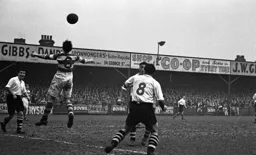 The ball flies over the top of everyone