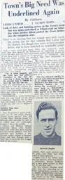 Match Report: Leeds United vs Luton Town FC (18th Feb 1950)