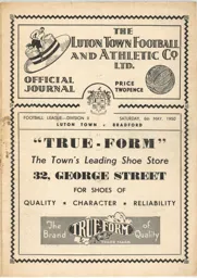 Programme: Luton Town FC vs Bradford Park Avenue (6th May 1950)