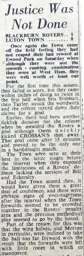 Match Report: Blackburn Rovers vs Luton Town FC (26th Aug 1950)