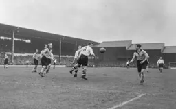 George Stobbart sees the ball fly past