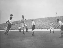 Wally Shanks clears the danger