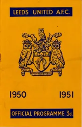 Programme: Leeds United vs Luton Town FC (30th Sep 1950)