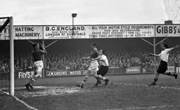 The Cardiff goalkeeper gathers in front of the onrushing Luton forwards