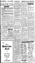 Match Report: Southampton vs Luton Town FC (30th Dec 1950)