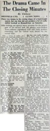 Match Report: Sheffield United vs Luton Town FC (20th Jan 1951)