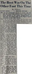 Match Report: Luton Town FC vs Bristol Rovers (27th Jan 1951)