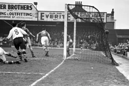 The Town's first goal is in the net