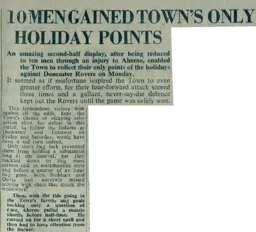 Match Report: Doncaster Rovers vs Luton Town FC (23rd Mar 1951)