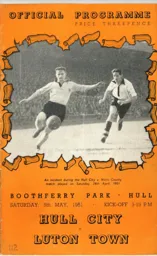Programme: Hull City vs Luton Town FC (5th May 1951)