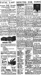 Match Report: Luton Town FC vs Swansea Town (18th Aug 1951)