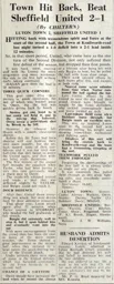 Match Report: Luton Town FC vs Sheffield United (29th Aug 1951)