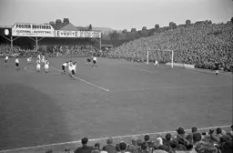 Bert Mitchell nets the Town's goal from the spot