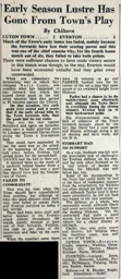 Match Report: Luton Town FC vs Everton (27th Oct 1951)