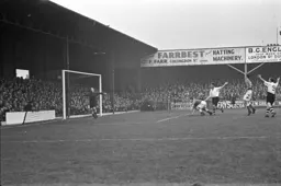 Roy Davies nets the Luton goal