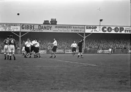 Roy Davies is congratulated on his goal