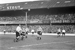 Jack Taylor about to bring the ball down