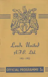 Programme: Leeds United vs Luton Town FC (17th Nov 1951)
