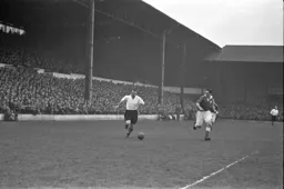 George Stobbart about to cut inside