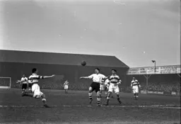 Gordon Turner tries to beat the Rangers defence on his own