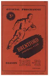 Programme: Brentford vs Luton Town FC (6th Feb 1952)