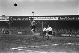 The ball is headed powerfully clear