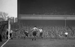 The ball is cleared off the line