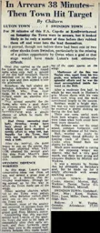 Match Report: Luton Town FC vs Swindon Town (23rd Feb 1952)