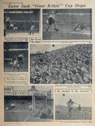 Match Report: Luton Town FC vs Swindon Town (23rd Feb 1952)