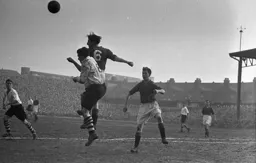 The Swindon defence comes under pressure